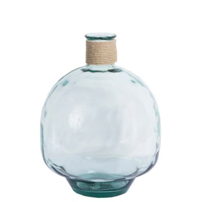 Vase décoratif style dame-jeanne rond en verre transparent Ø.40 cm Deko&Co