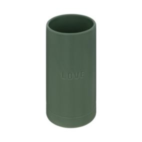 Vase en Céramique émaillée Vert Jade D 10 x H 20 cm