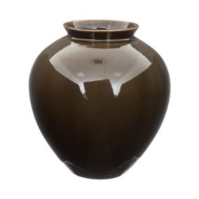 Vase en Céramique émaillée Vert Kaki H 30 cm