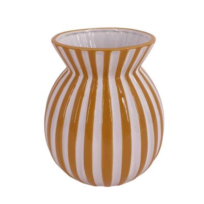 Vase En Céramique Bordeaux - Hauteur 15 Cm - Occasion En Bon état Pour Décoration Intérieure