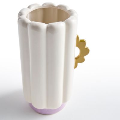Vase en céramique blanc H.26 cm Maison Paloma x Castorama