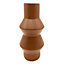 Vase en dolomite effet Ornami mat terracotta l.12,5 x H.28 cm