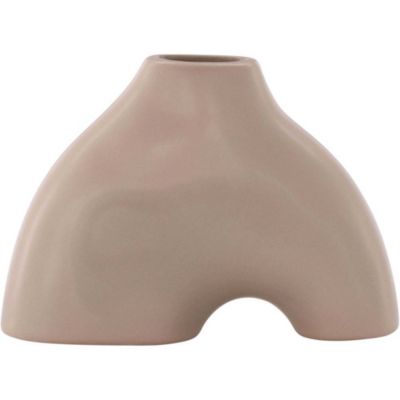 Vase en grès Kento - Rose clair