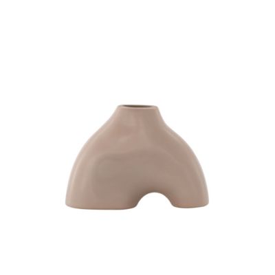 Vase en grès Kento - Rose clair