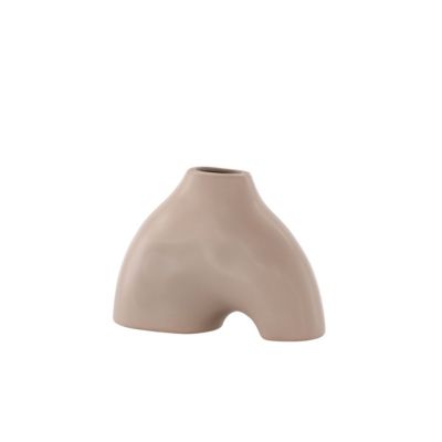 Vase en grès Kento - Rose clair