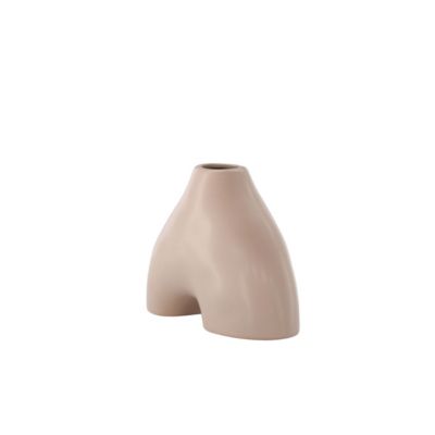 Vase en grès Kento - Rose clair