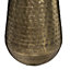 Vase en métal Oasis l.15 x H.23 cm doré brillant Atmosphera