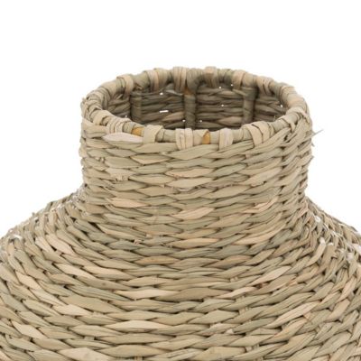 Vase en paille & métal H40cm - Atmosphera