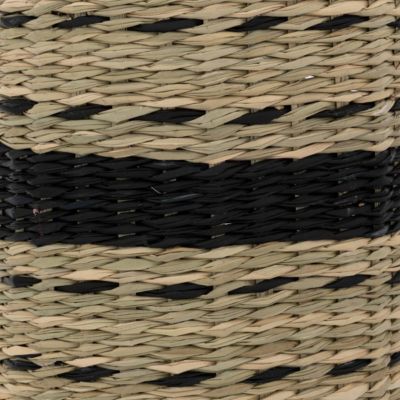 Vase en paille & métal H40cm - Atmosphera