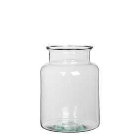 Vase en verre cadre noir ø19 x h.25 cm