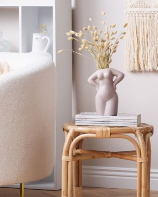 Vase à fleurs KILKIS 24 cm Céramique Beige
