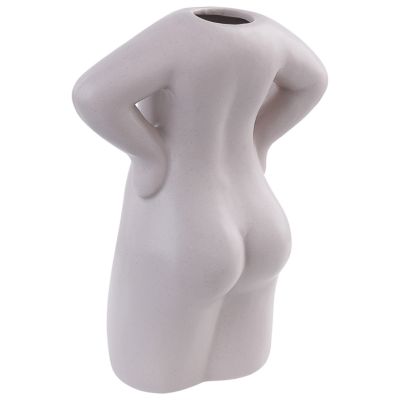 Vase à fleurs KILKIS 24 cm Céramique Beige