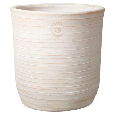 Vase haut Torre terre cuite beige H.39 cm Deroma