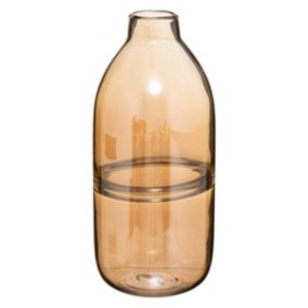 Vase "Line" - ambré - verre H30 cm - Atmosphera