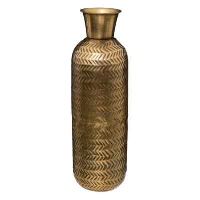 Vase "Night" métal doré H45cm - Atmosphera Créateur d'intérieur