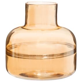 Vase plat Line ⌀23,5 cm bronze fumé Atmosphera