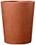 Vase rond à réserve d'eau plastique Deroma Millennium corten Ø43,5 x h.53,5 cm