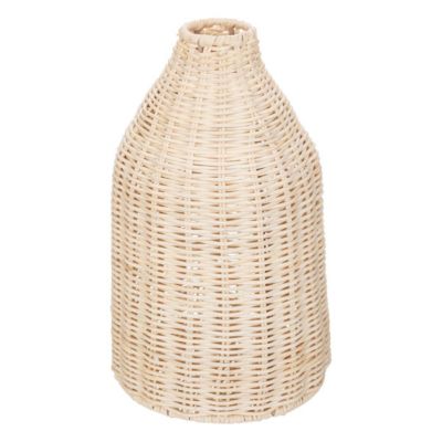 Vase Sea view - métal et rotin - H26 cm - Atmosphera