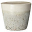 Vase Seaside en terre cuite émaillée artisanale diamètre 28cm Deroma