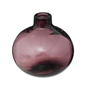 Vase Soliflore en Verre Prune D 12 cm