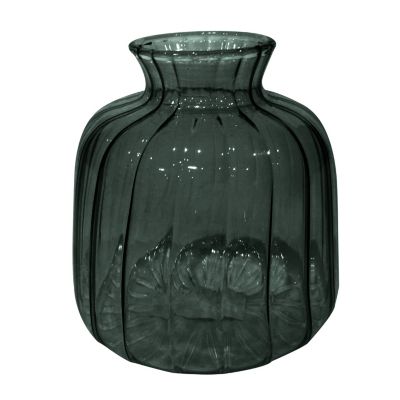 Vase spring Ornami en verre l.10 x H.10 cm bleu