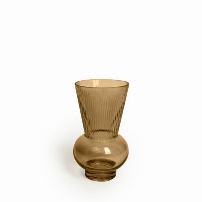 Vase verre Thelma coloris marron curry Ø13,7 x H.26,6cm JBY creation
