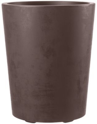 Vaso à réserve d'eau plastique Deroma Millennium brownstone ø43,5 x h.53,3 cm