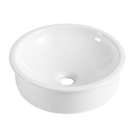 Vasque à encastrer ronde céramique blanc Oasis