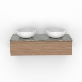 Vasque à poser céramique blanc GoodHome Ondava