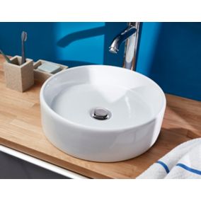 Vasque à poser céramique blanc GoodHome Scalea