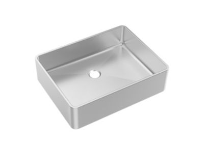 Vasque à poser en inox l.37 x H.13 x P.48 cm, Essebagno Luisa