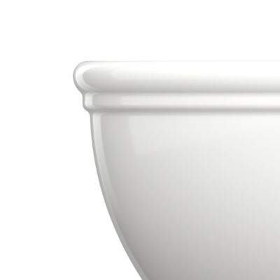 Vasque à poser ovale en céramique blanc l.45 x H.11,5 x P.35 cm, GoodHome Endell
