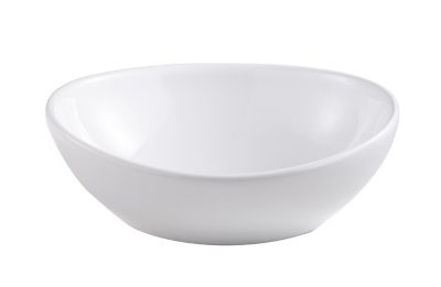 Vasque à poser ovale en céramique blanche l.40,5 x H.15 x P.33,7 cm, GoodHome Nessa