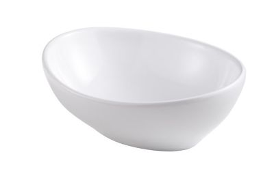Vasque à poser ovale en céramique blanche l.40,5 x H.15 x P.33,7 cm, GoodHome Nessa
