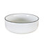 Vasque à poser ronde céramique blanc et noir Kala