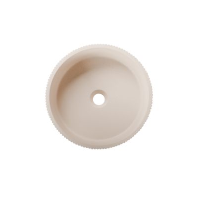 Vasque à poser ronde en béton beige Ø37 x H.12 cm, Homesight Balte