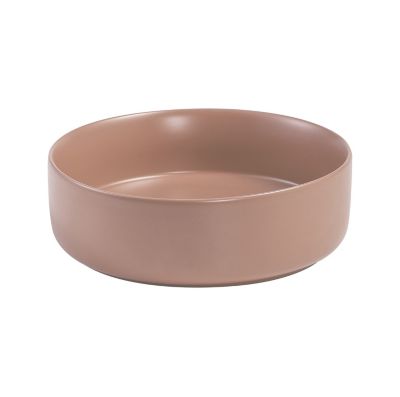 Vasque à poser ronde en céramique terracotta mat Ø36 x H.12 cm, Homesight Romeo