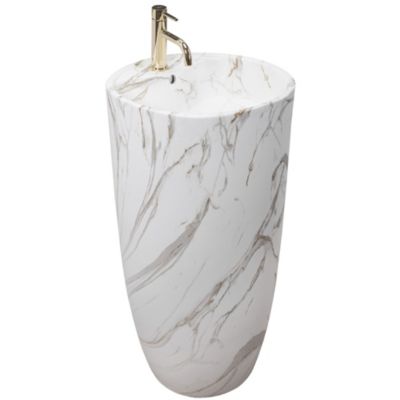 Vasque Autoportante Rea Anya Lava White