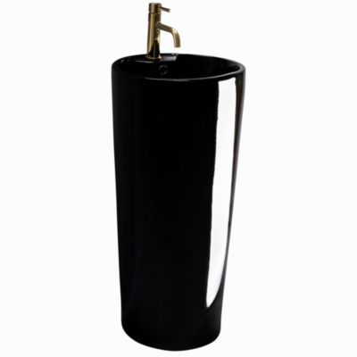 Vasque Autoportante Rea Blanka Black Round