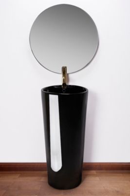 Vasque Autoportante Rea Blanka Black Round