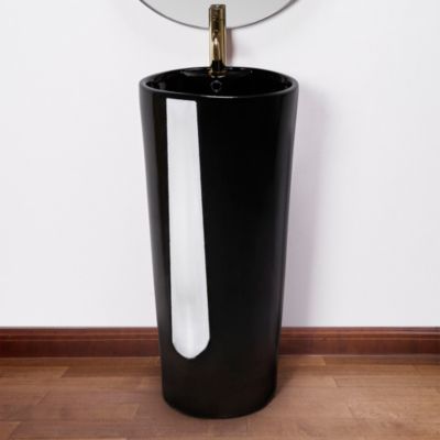 Vasque Autoportante Rea Blanka Black Round
