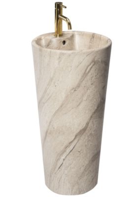 Vasque Autoportante Rea Blanka Natural Matt Beige Round