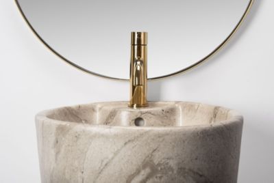 Vasque Autoportante Rea Blanka Natural Matt Beige Round