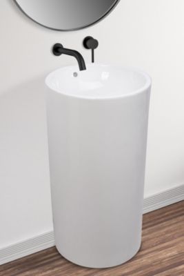 Vasque Autoportante Rea Estera White Round