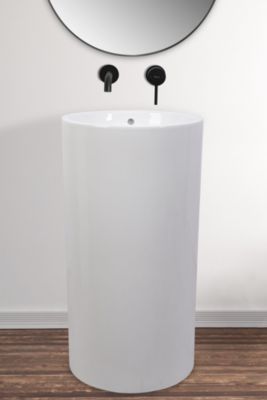 Vasque Autoportante Rea Estera White Round