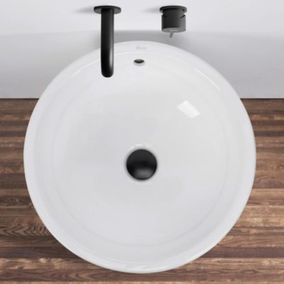Vasque Autoportante Rea Estera White Round