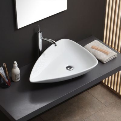 Vasque De Salle De Bain En Céramique En Forme De Goutte