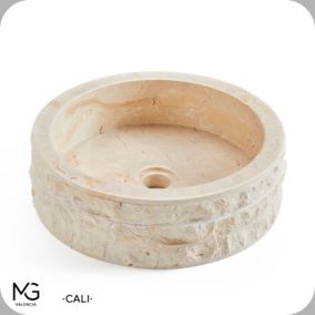 Vasque en marbre naturel CALI 40x40x15 cm