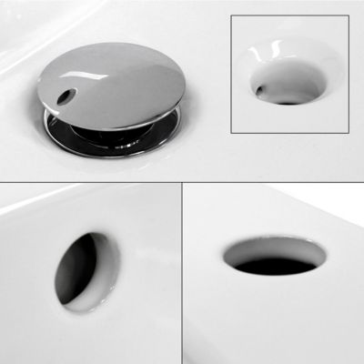 Vasque encastré lavabo Evier salle de bain en ceramique blanc 610 x 465 x 175 mm