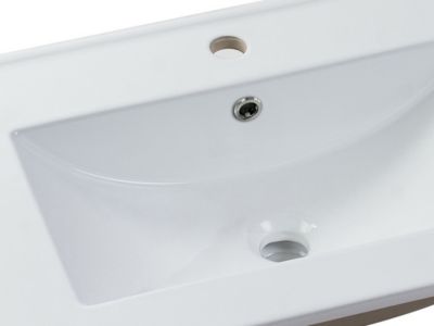 Vasque à encastrer blanche rectangle en céramique - 81 x 46,5 cm - MOTIAC
